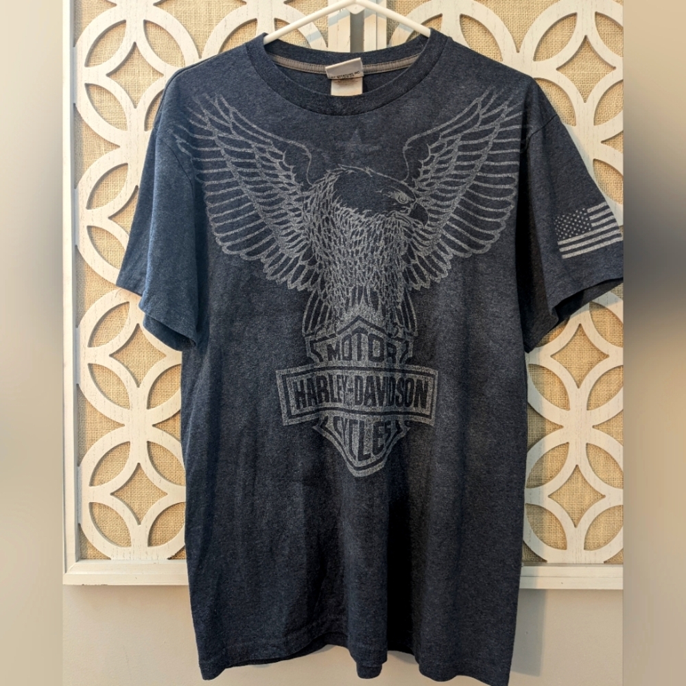 Harley-Davidson Tshirt Front Back Graphic‎ Mansfield PA Adult M